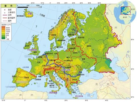 起運計算 歐洲 地形